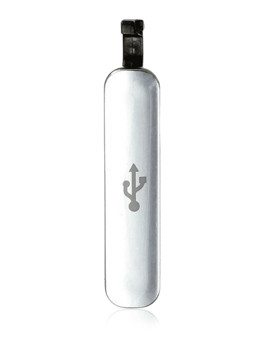 Charging Port Cover For Samsung Galaxy S5 (Silver)