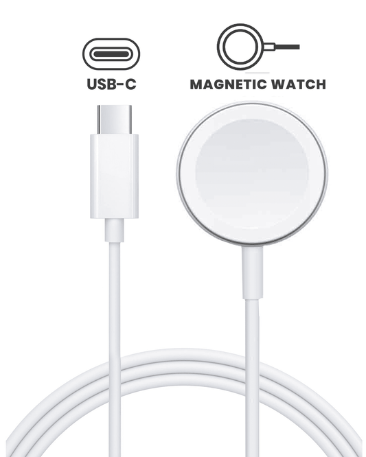 Apple USB-C Magnetic Watch Charging Cable (1m, 3.3ft) (OEM Grade A, Bulk Packaging)