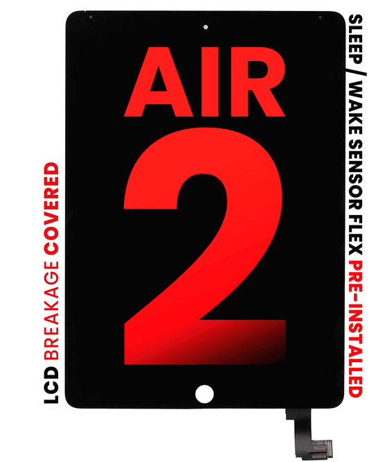 LCD Assembly With Digitizer For iPad Air 2 (Aftermarket Pro: XO7) (Black)