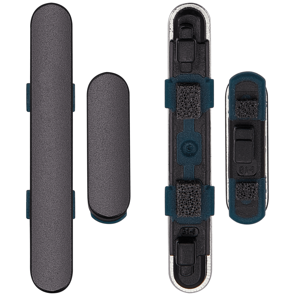 Hard Buttons (Power / Volume) For Google Pixel 8a (Obsidian) - repair component alternate view