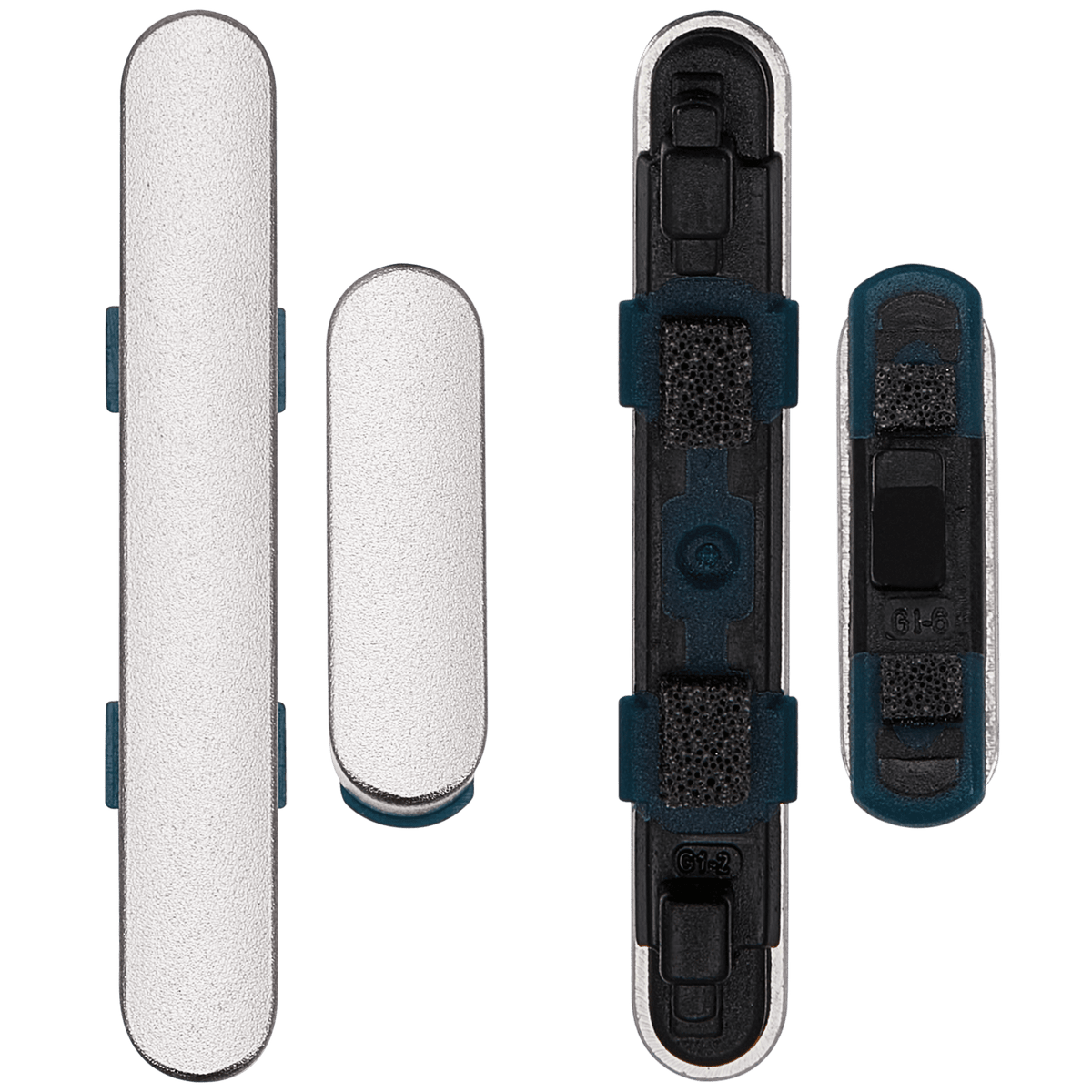 Hard Buttons (Power / Volume) For Google Pixel 8a (Porcelain) - repair component alternate view