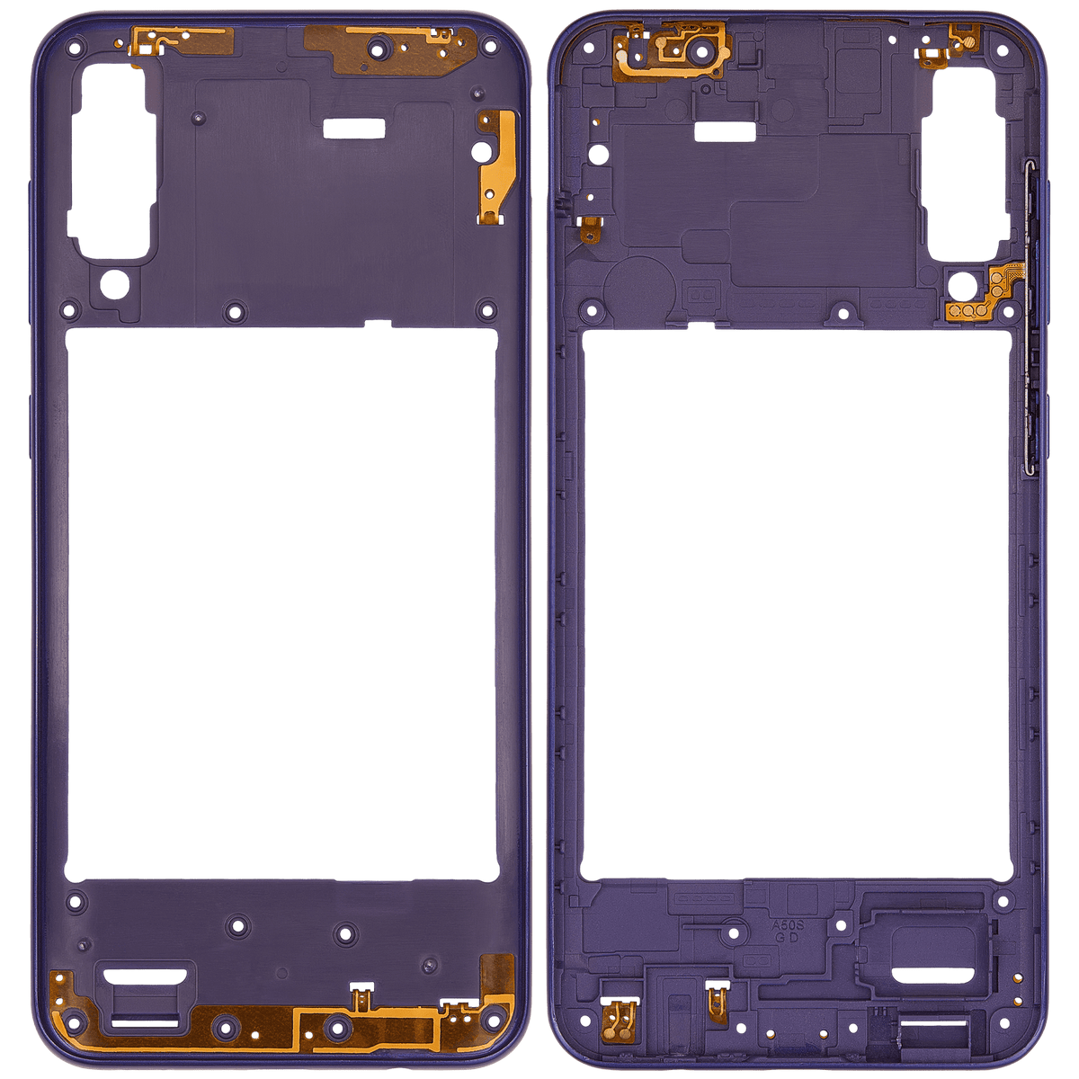 Mid-Frame Housing For Samsung Galaxy A50s (A507 / 2019) (Aftermarket Plus) (Prism Crush Violet) - product image 6
