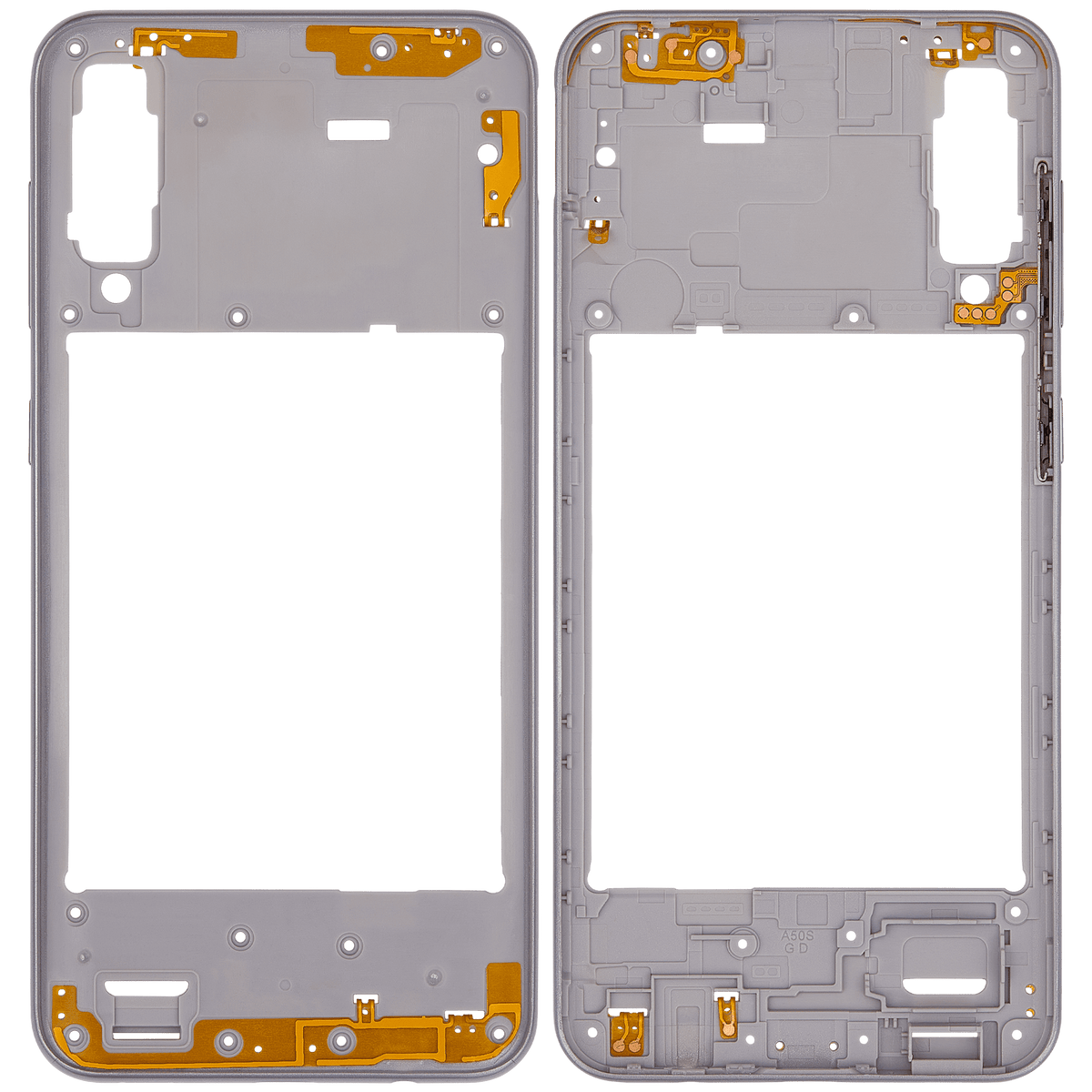 Mid-Frame Housing For Samsung Galaxy A50s (A507 / 2019) (Aftermarket Plus) (Prism Crush White) - product image 6