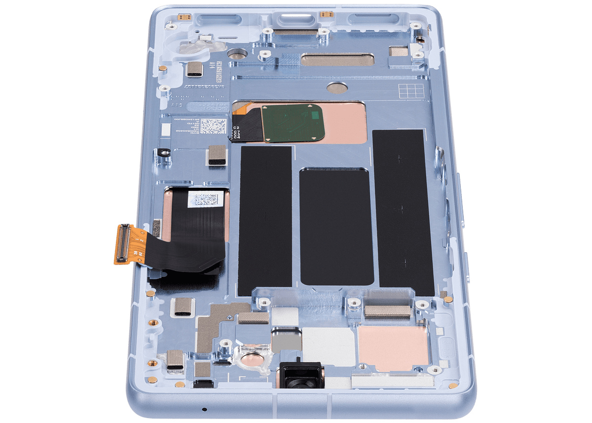 OLED Assembly With Frame (With Fingerprint Sensor ) For Google Pixel 7a 5G (Refurbished) (Sea) - phone repair part close-up