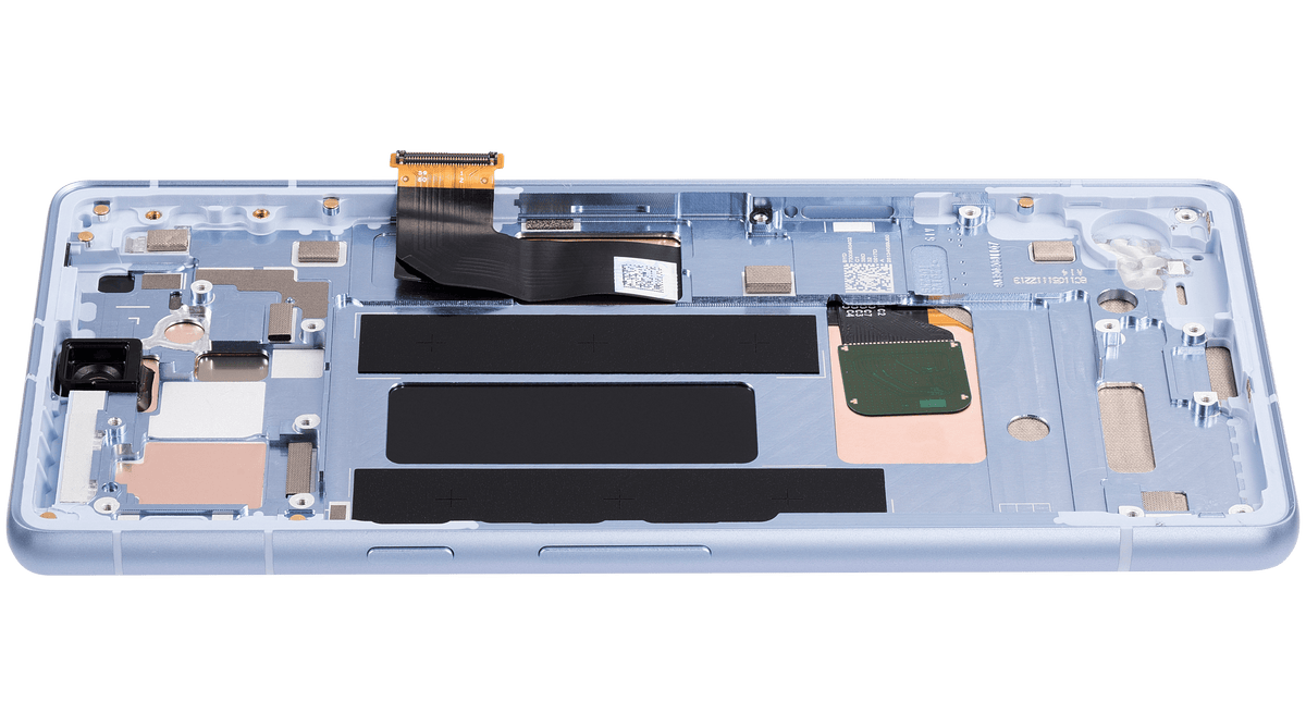 OLED Assembly With Frame (With Fingerprint Sensor ) For Google Pixel 7a 5G (Refurbished) (Sea) - replacement part additional angle