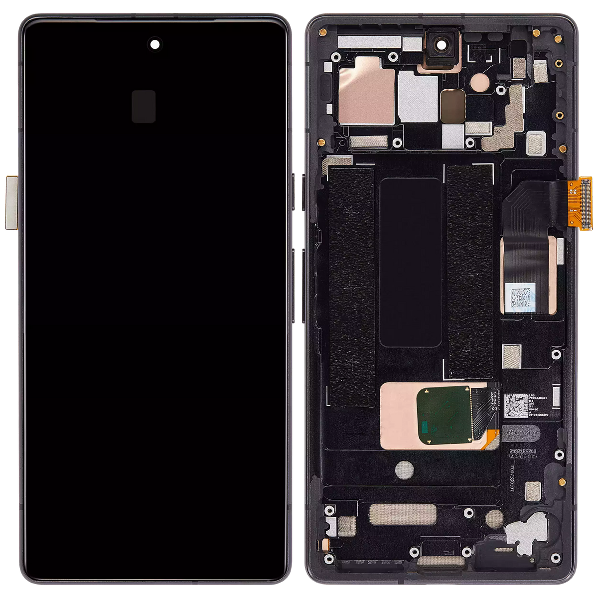 OLED Assembly With Frame (With Fingerprint Sensor ) For Google Pixel 7a 5G (Refurbished) (Charcoal) - replacement part secondary detail