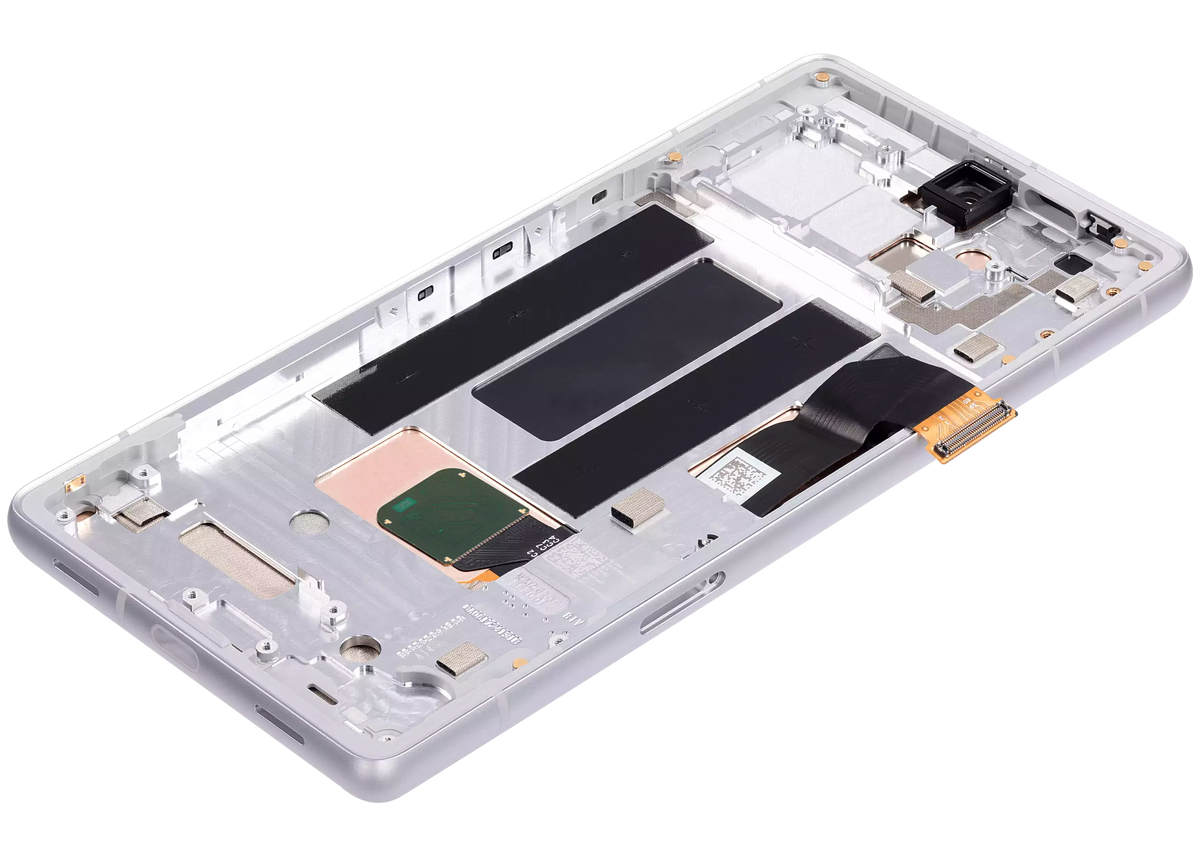 OLED Assembly With Frame (With Fingerprint Sensor ) For Google Pixel 7a 5G (Refurbished) (Snow) - repair component alternate view