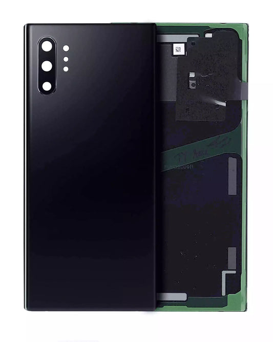 Back Cover Glass With Camera Lens For Samsung Galaxy Note 10 Plus / 5G (Service Pack) (Aura Black)