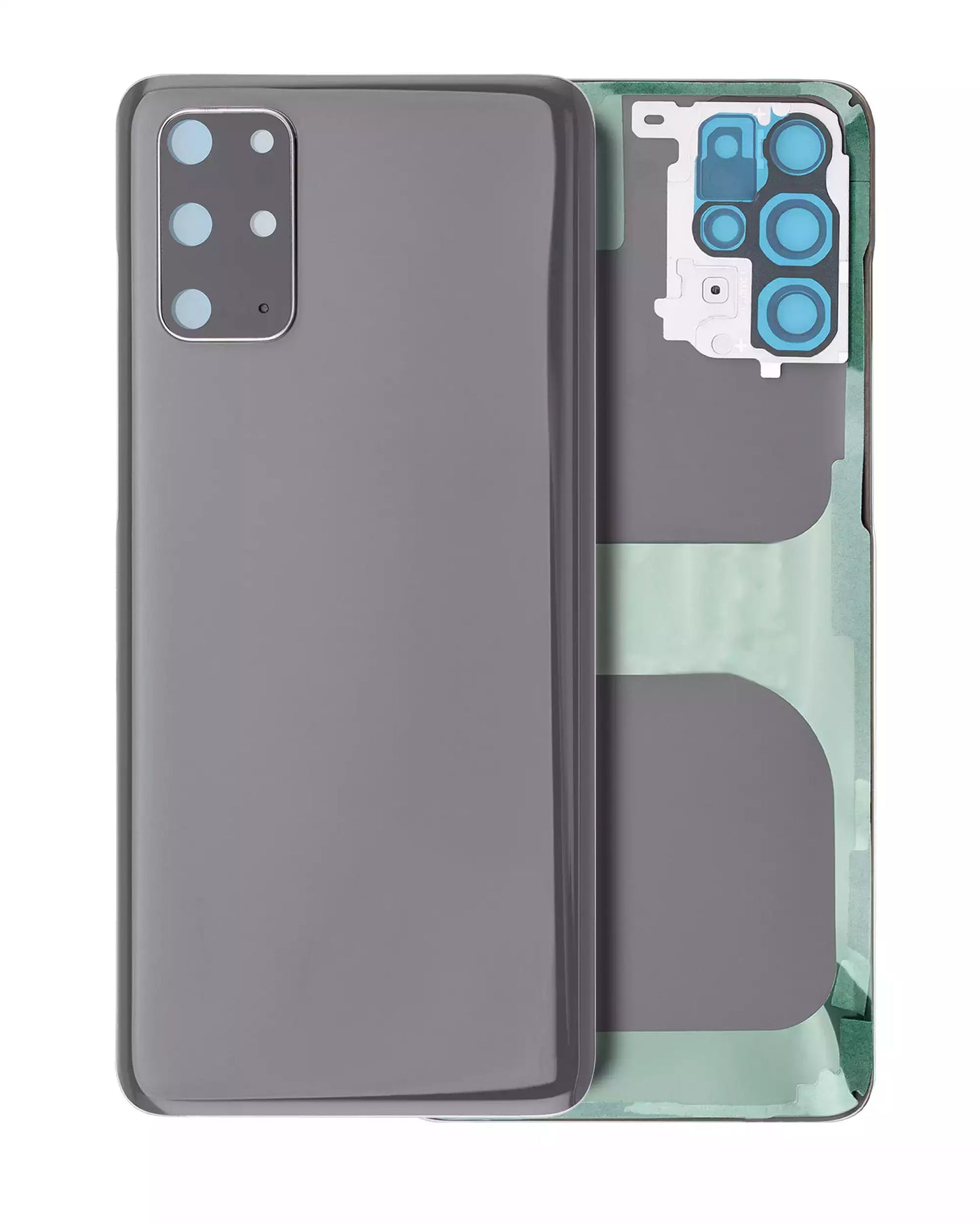 Back Cover Glass With Camera Lens For Samsung Galaxy S20 Plus (Service Pack) (Cosmic Gray)