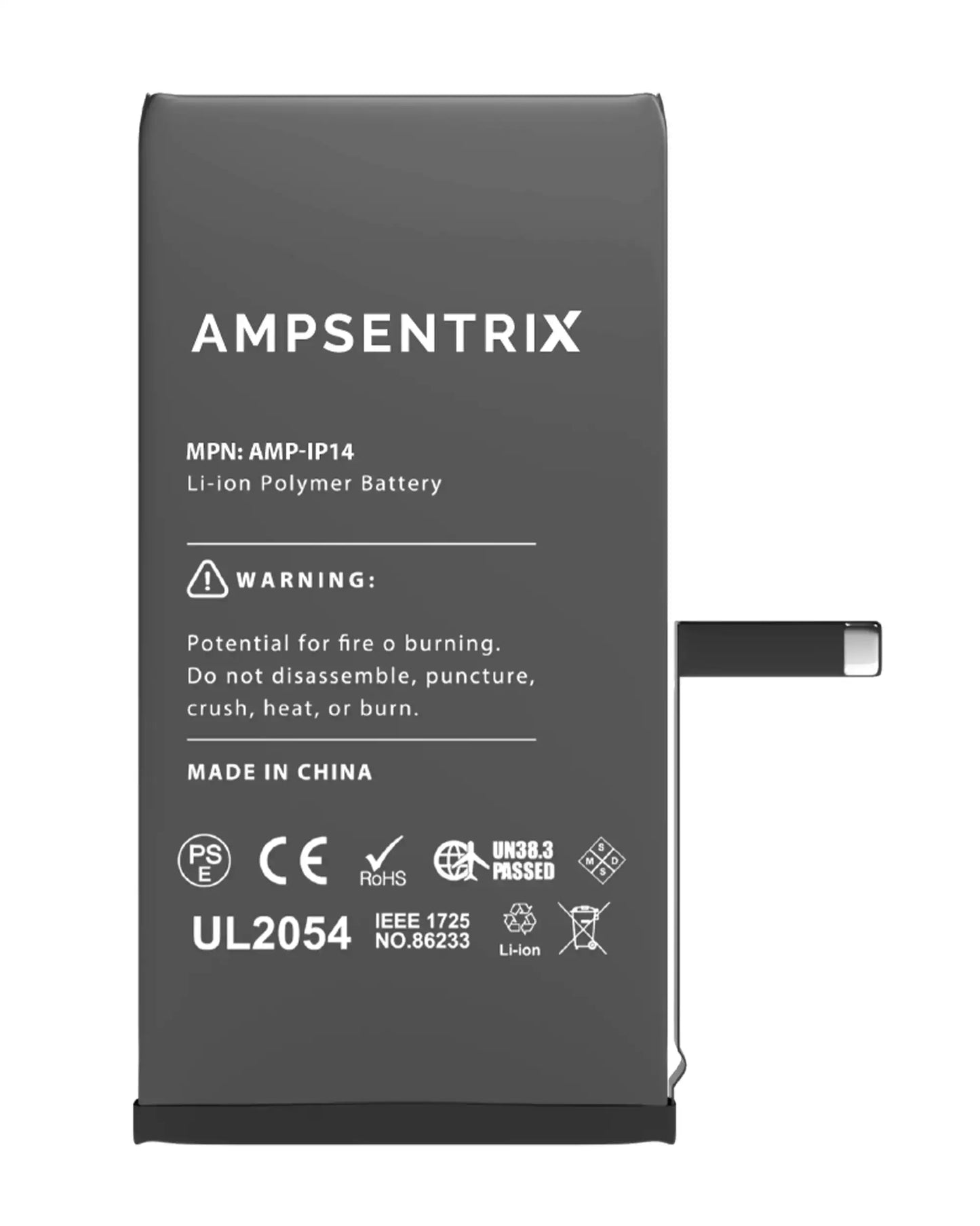 Replacement Battery For iPhone 14 (AmpSentrix Basic Extended)