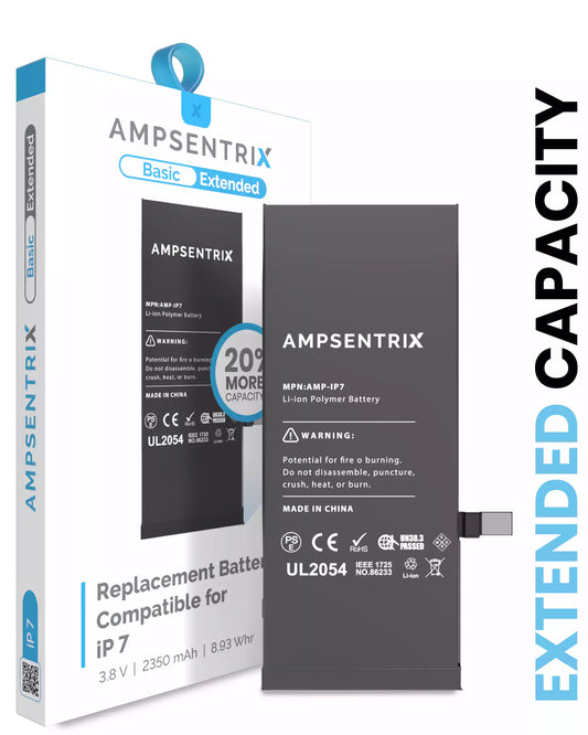 Replacement Battery For iPhone 7 (AmpSentrix Basic Extended)