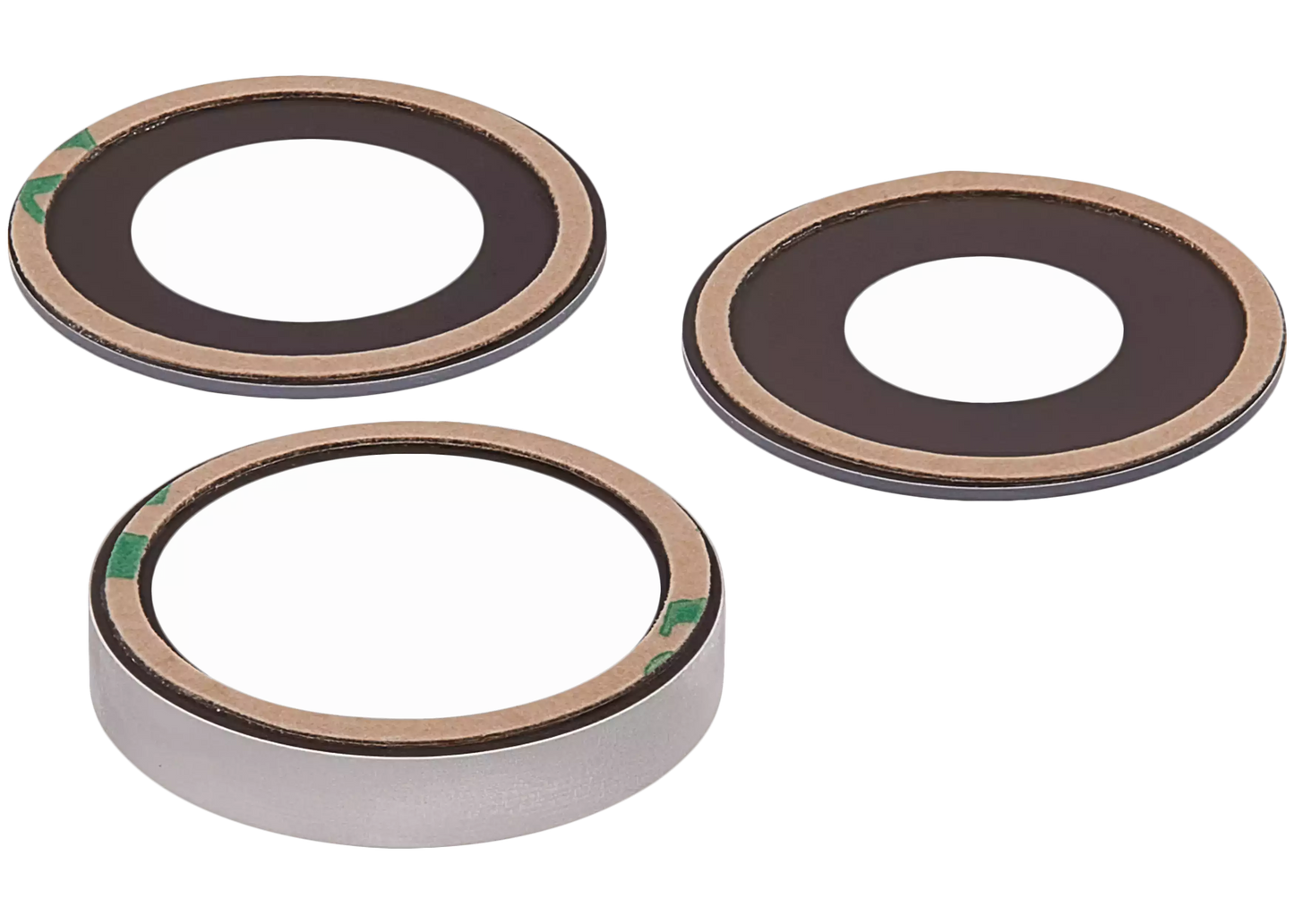 Back Camera Lens (Glass Only) With Adhesive For iPhone 13 Pro / 13 Pro Max (3 Piece Set) (10 Pack) (Premium) (Real Sapphire)