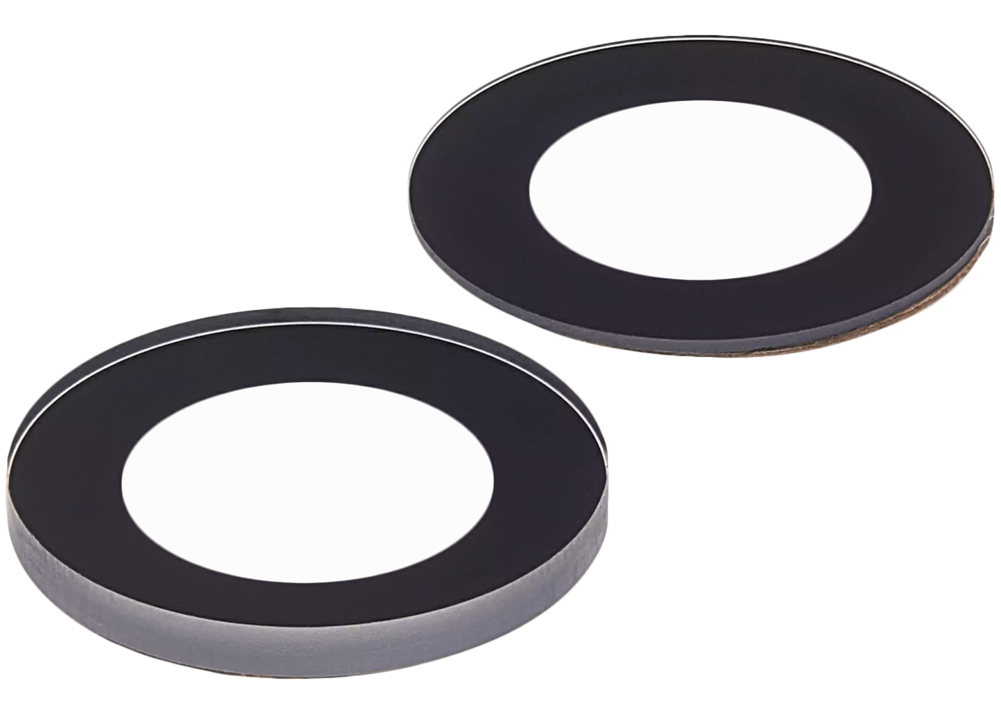 Back Camera Lens (Glass Only) With Adhesive For iPhone 14 / 14 Plus / 15 / 15 Plus (2 Piece Set) (10 Pack) (Premium) (Real Sapphire)