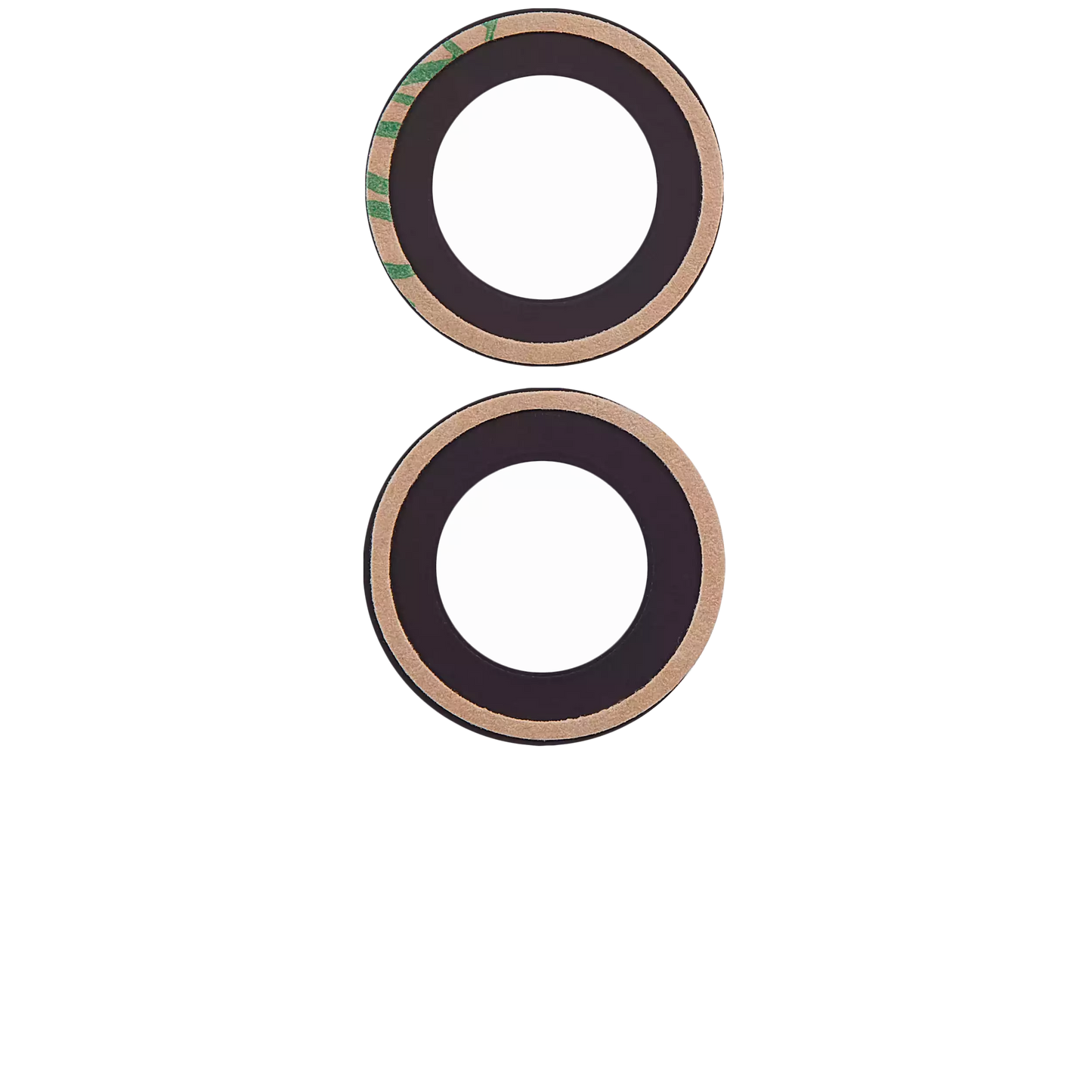 Back Camera Lens (Glass Only) With Adhesive For iPhone 14 / 14 Plus / 15 / 15 Plus (2 Piece Set) (10 Pack) (Premium) (Real Sapphire)