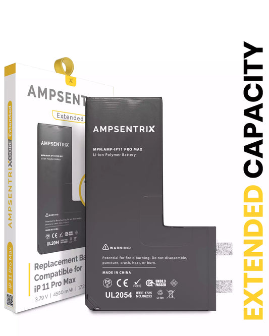 Replacement Battery For IPhone 11 Pro Max (Spot Welding Required) (AmpSentrix Core Extended)