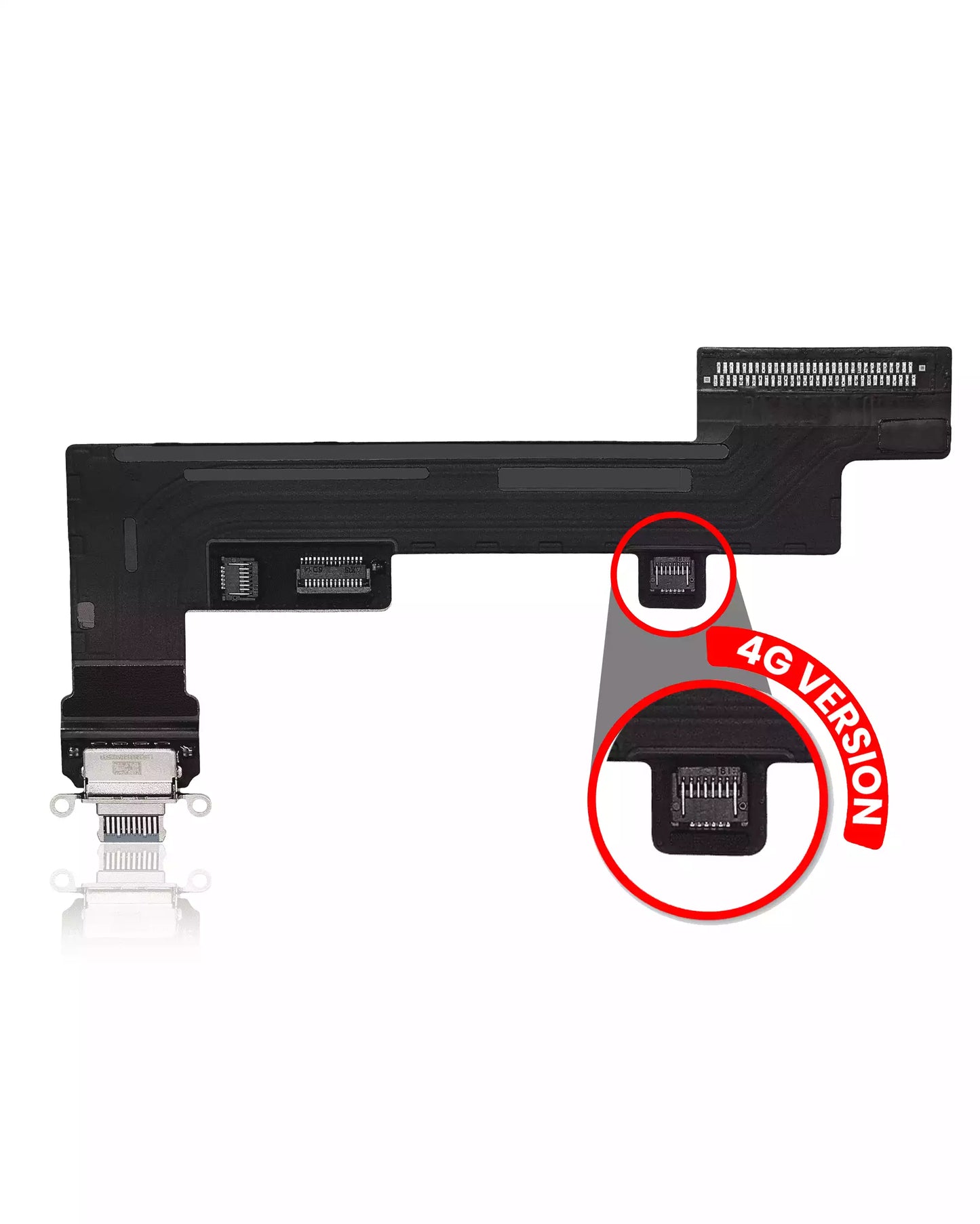 Charging Port Flex Cable Compatible For iPad Air 5 (4G Version) (Used OEM Pull: Grade A) (Blue)