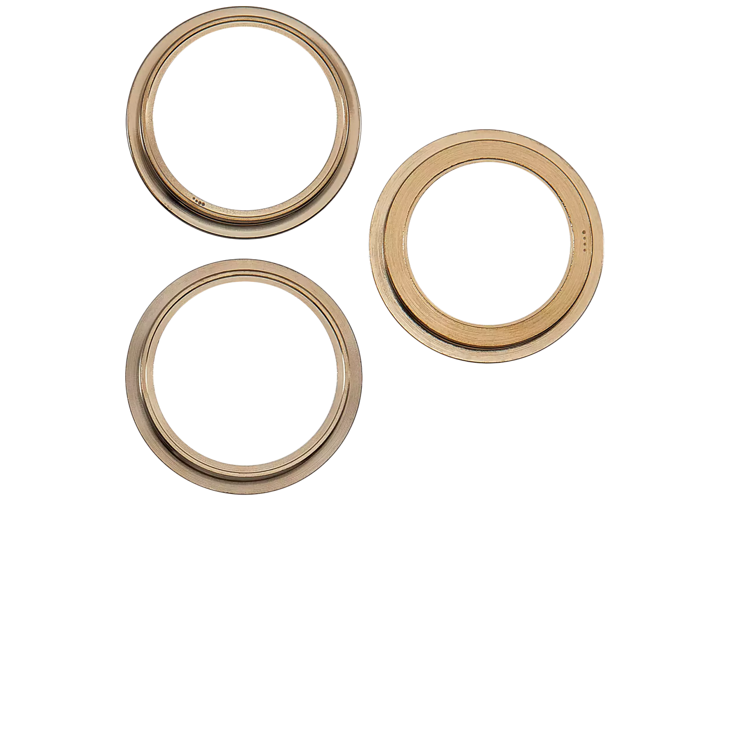 Back Camera Bezel Ring Only For iPhone 12 Pro (Gold) (3 Piece Set)