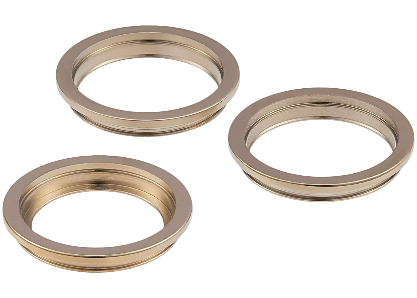 Back Camera Bezel Ring Only For iPhone 12 Pro (Gold) (3 Piece Set)