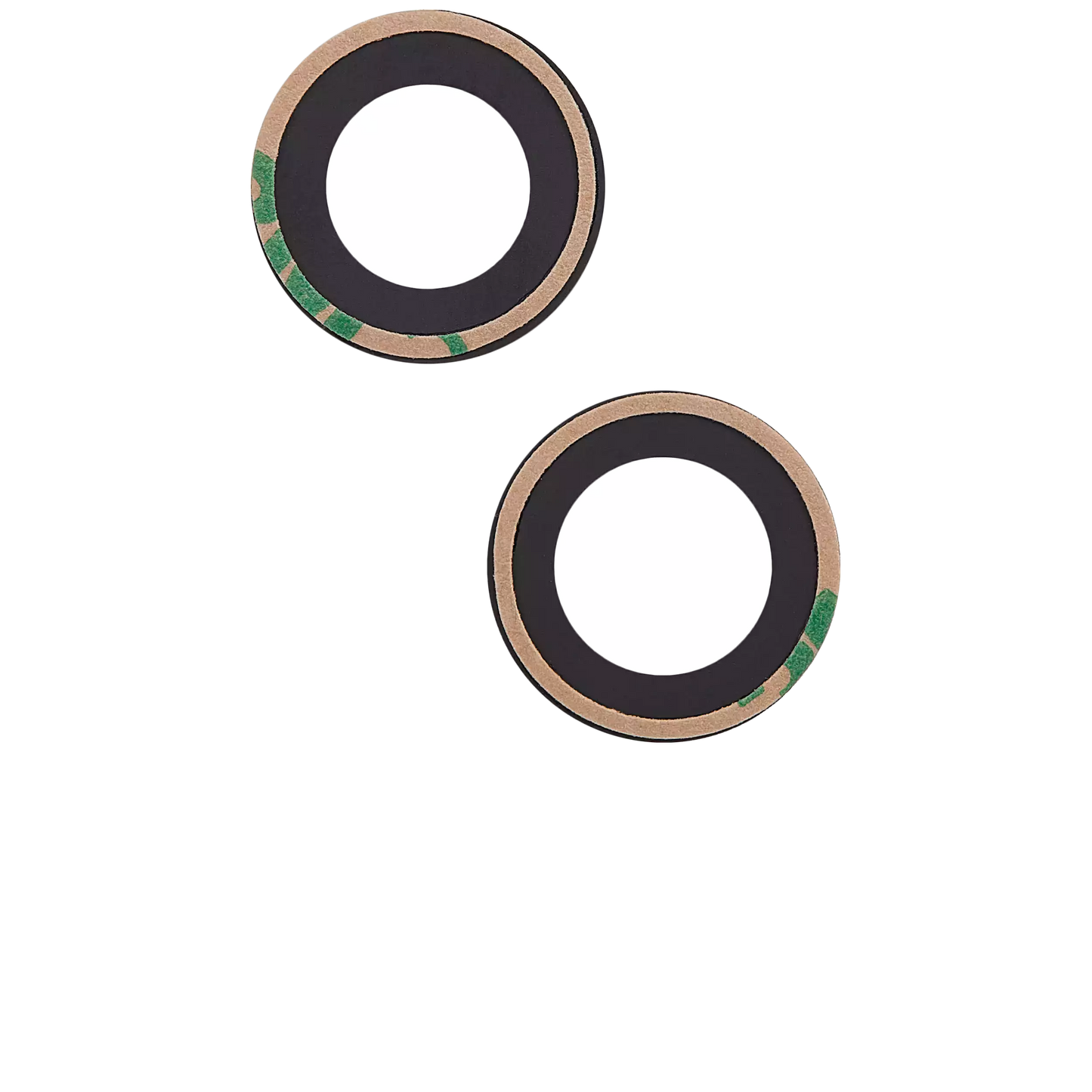 Back Camera Lens (Glass Only) With Adhesive For iPhone 14 / 14 Plus / 15 / 15 Plus (2 Piece Set) (Aftermarket Plus) (10 Pack)