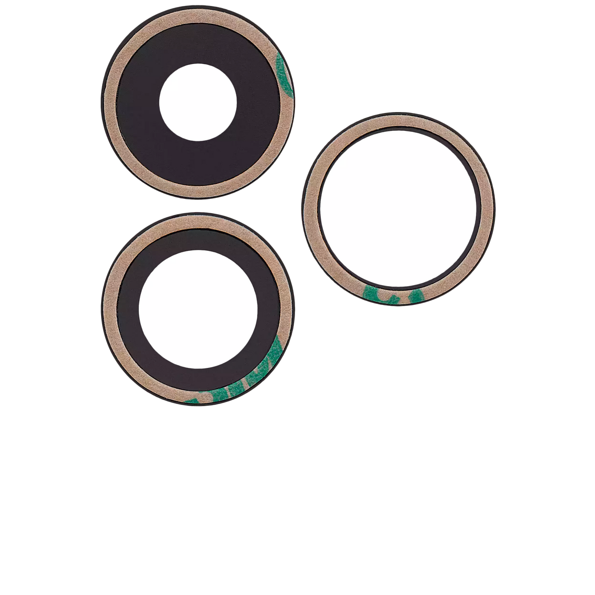 Back Camera Lens (Glass Only) With Adhesive For iPhone 14 Pro / 14 Pro Max (3 Piece Set) (Aftermarket Plus) (10 Pack)