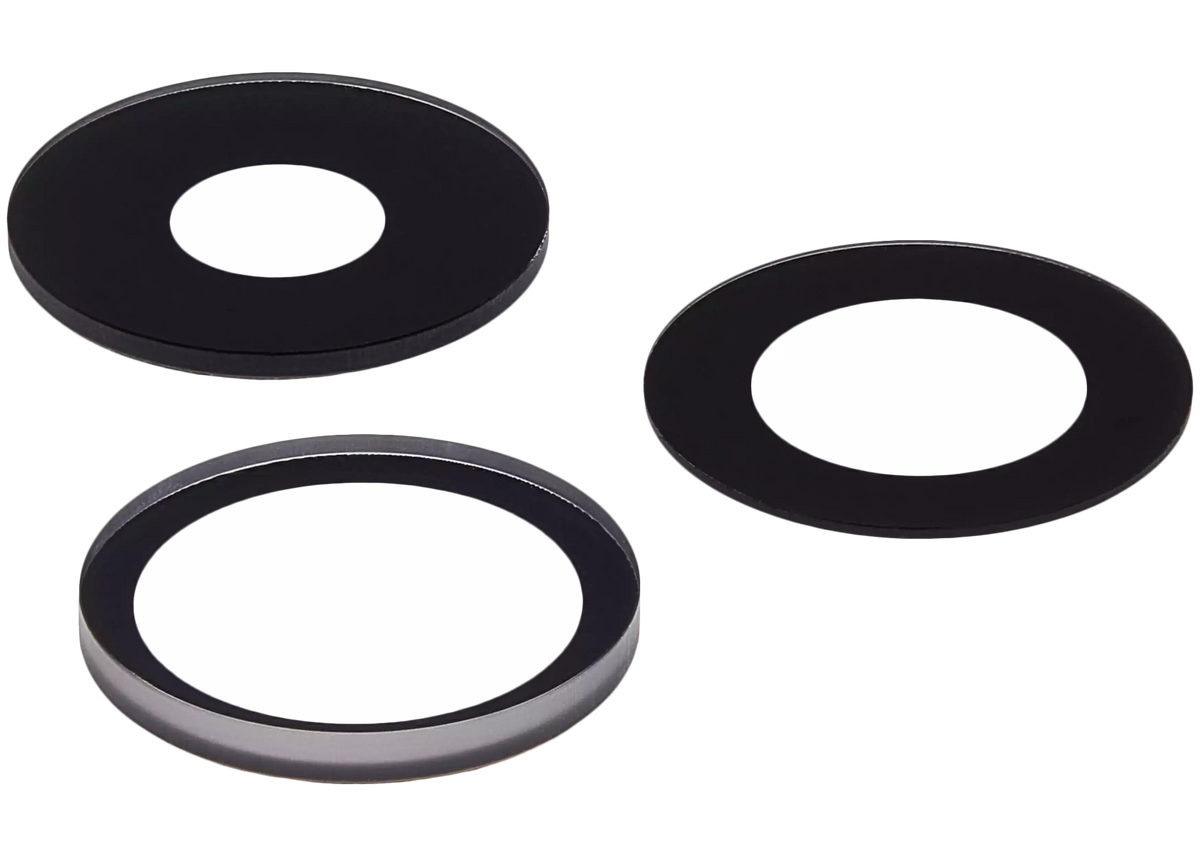 Back Camera Lens (Glass Only) With Adhesive For iPhone 14 Pro / 14 Pro Max (3 Piece Set) (Aftermarket Plus) (10 Pack)