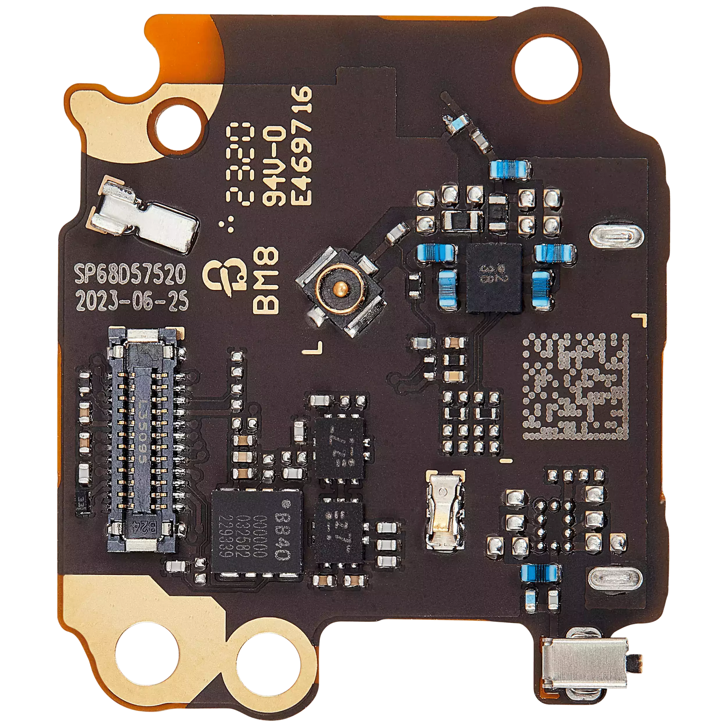 PCB Board With Sim Card Reader Assembly For Motorola Moto G14 (XT2341 / 2023) (Genuine OEM) replacement part SKU 107082141720 image 3