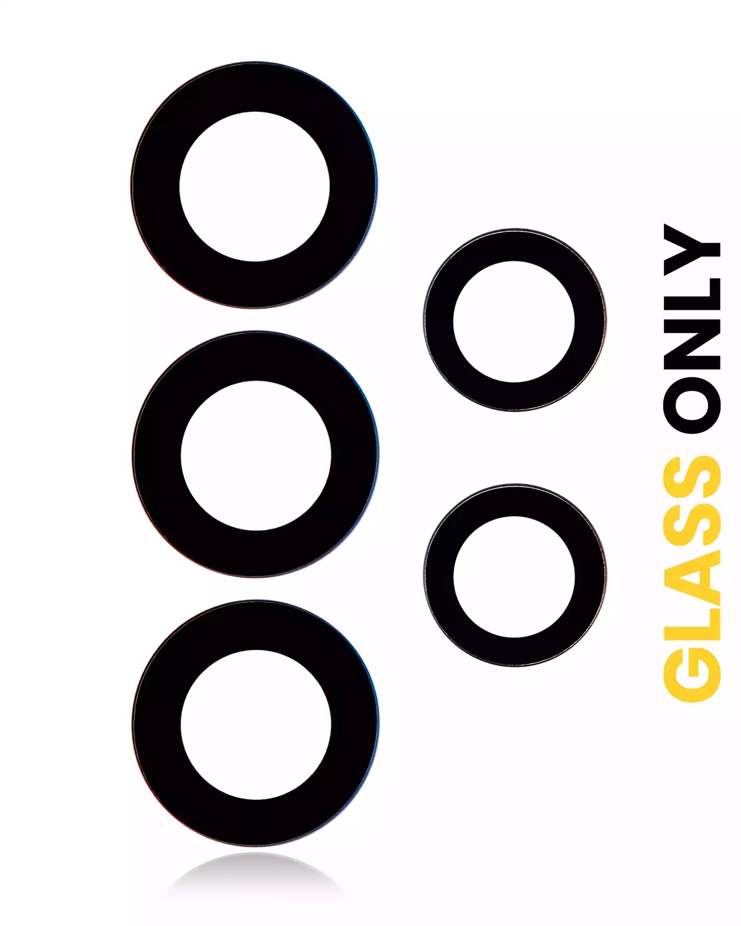 Back Camera Lens (Glass Only) With Adhesive For Samsung Galaxy A73 5G (A736 / 2022) (5 Piece Set) (10 Pack)