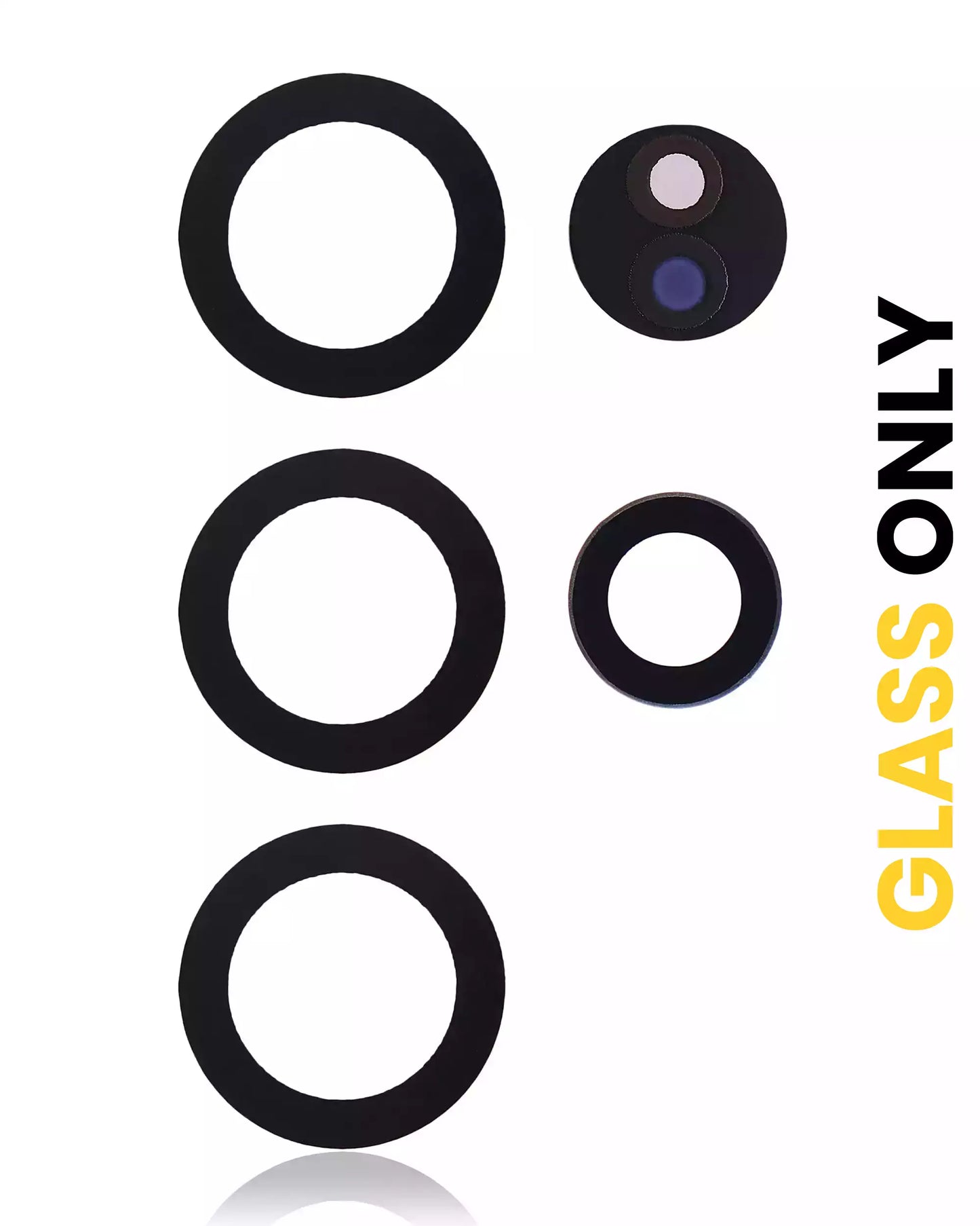 Back Camera Lens (Glass Only) With Adhesive For Samsung Galaxy S22 Ultra 5G (10 Pack)
