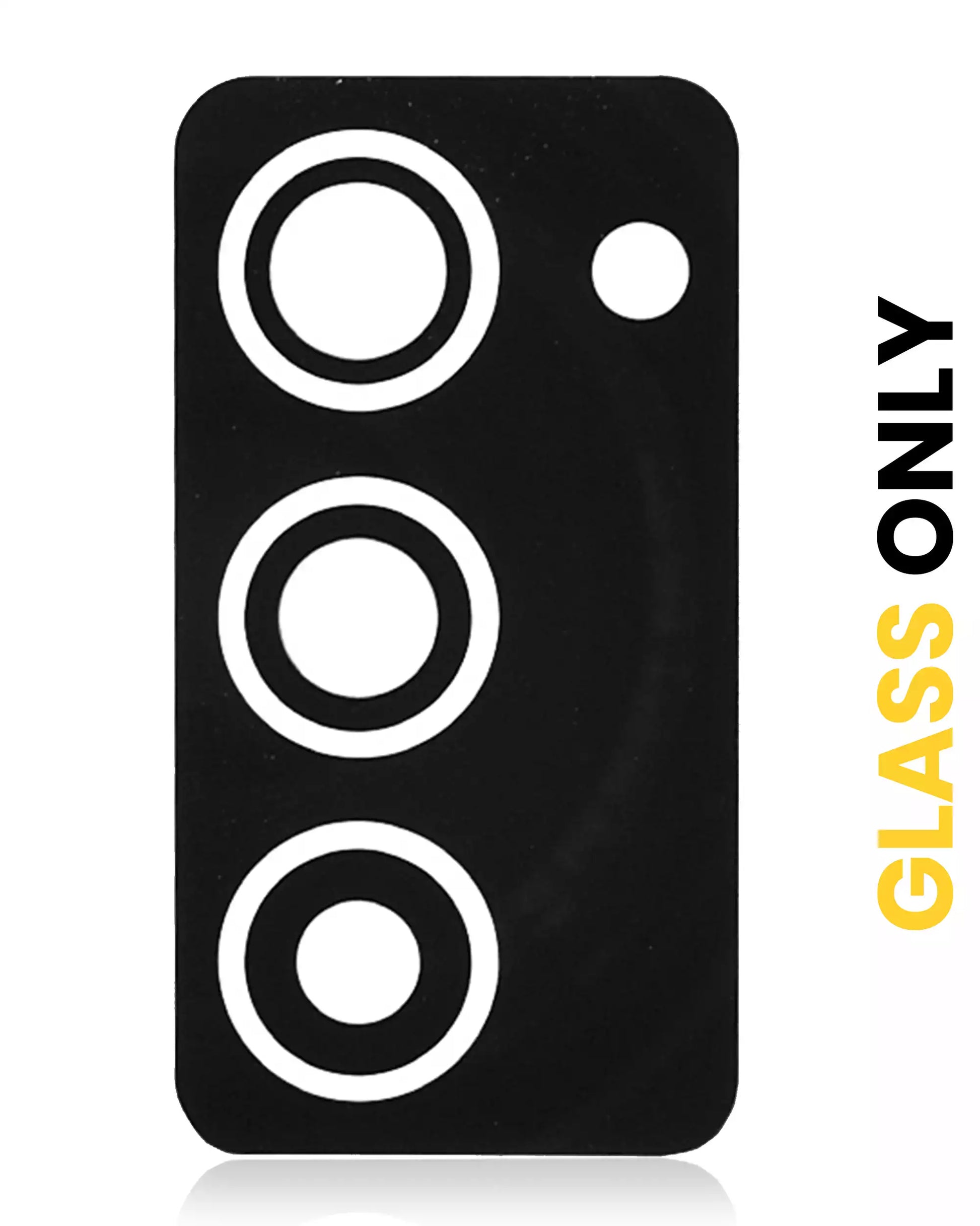 Profile view of Back Camera Lens (Glass Only) With Adhesive For Samsung Galaxy Z Fold 2 5G (Mystic Black)