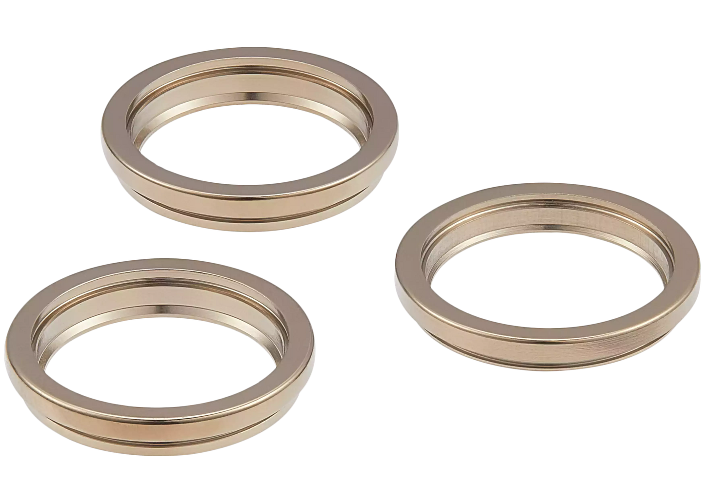 Back Camera Bezel Ring Only For iPhone 12 Pro Max (Gold) (3 Piece Set)