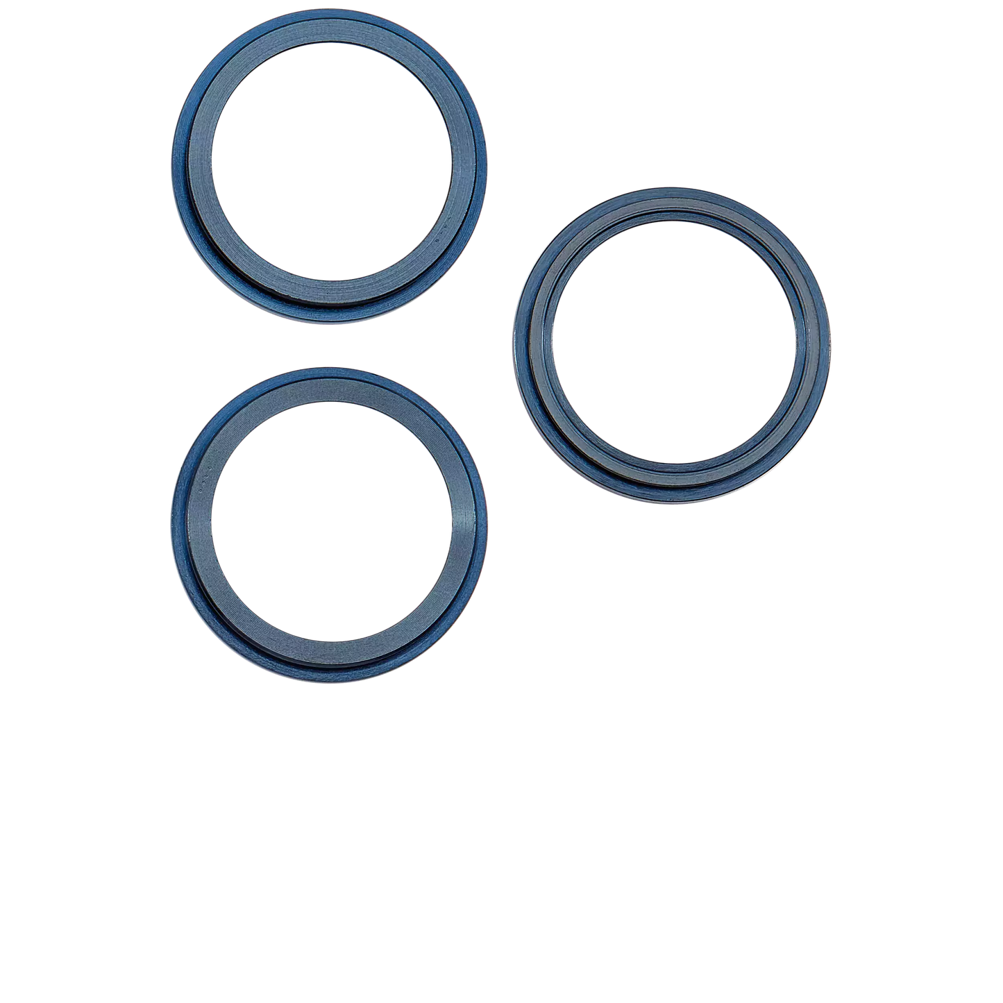 Back Camera Bezel Ring Only For iPhone 12 Pro Max (Pacific Blue) (3 Piece Set)
