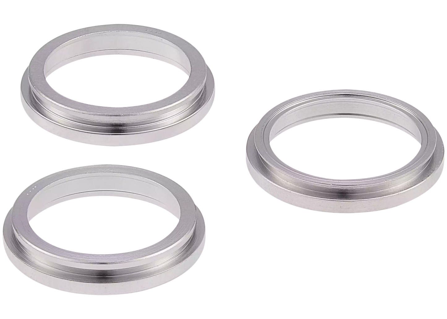 Back Camera Bezel Ring Only For iPhone 12 Pro Max (Silver) (3 Piece Set)