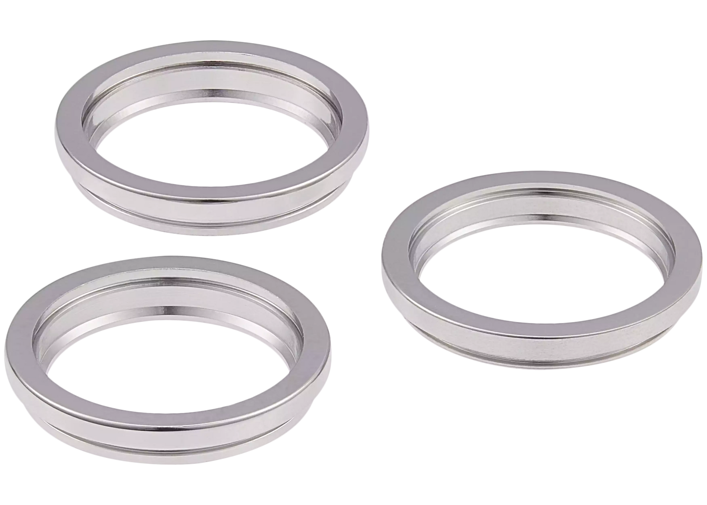 Back Camera Bezel Ring Only For iPhone 12 Pro Max (Silver) (3 Piece Set)
