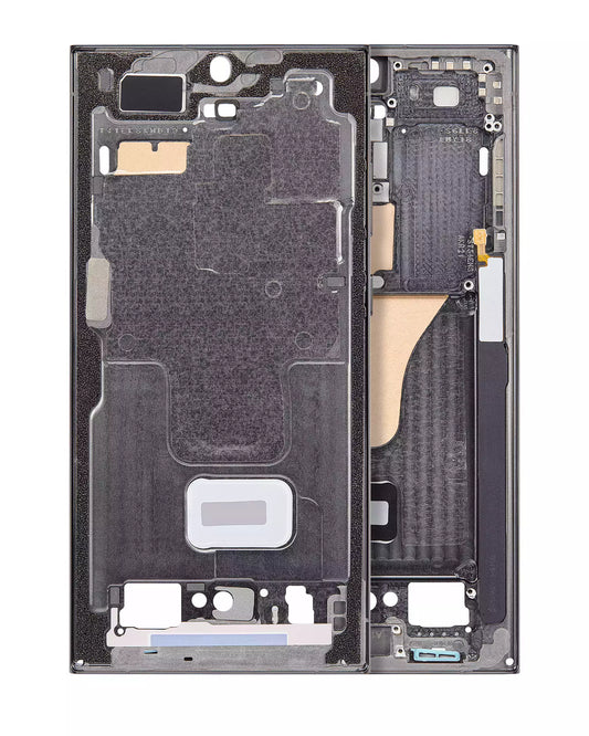 Mid-Frame Housing For Samsung Galaxy S23 Ultra 5G (US & International) (Green) (Service Pack)