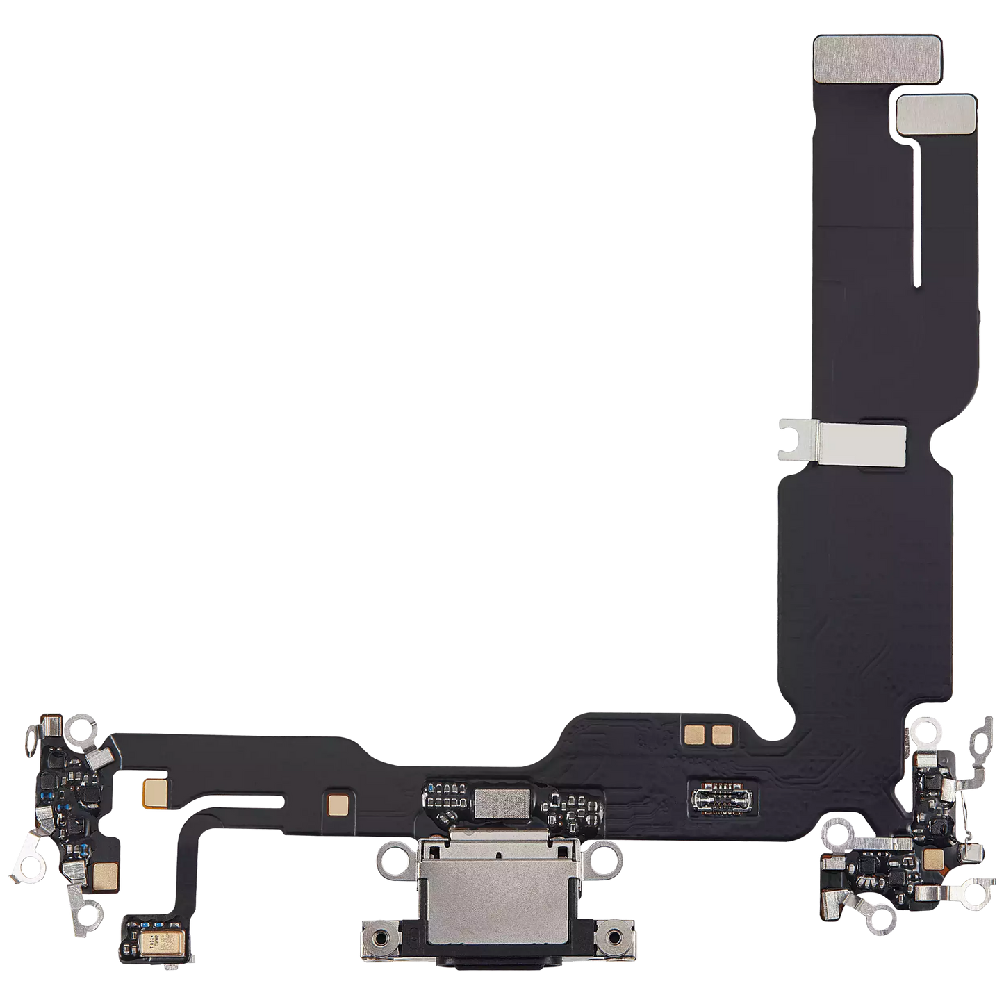Charging Port Flex Cable For iPhone 15 Plus (Aftermarket Plus) (Black)