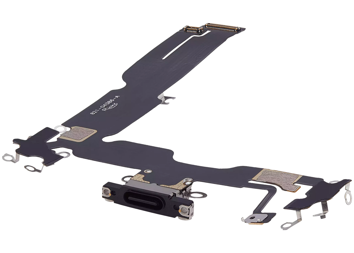 Charging Port Flex Cable For iPhone 15 Plus (Aftermarket Plus) (Black)