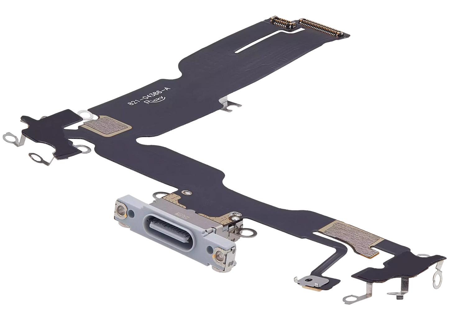 Charging Port Flex Cable For iPhone 15 Plus (Aftermarket Plus) (Blue)