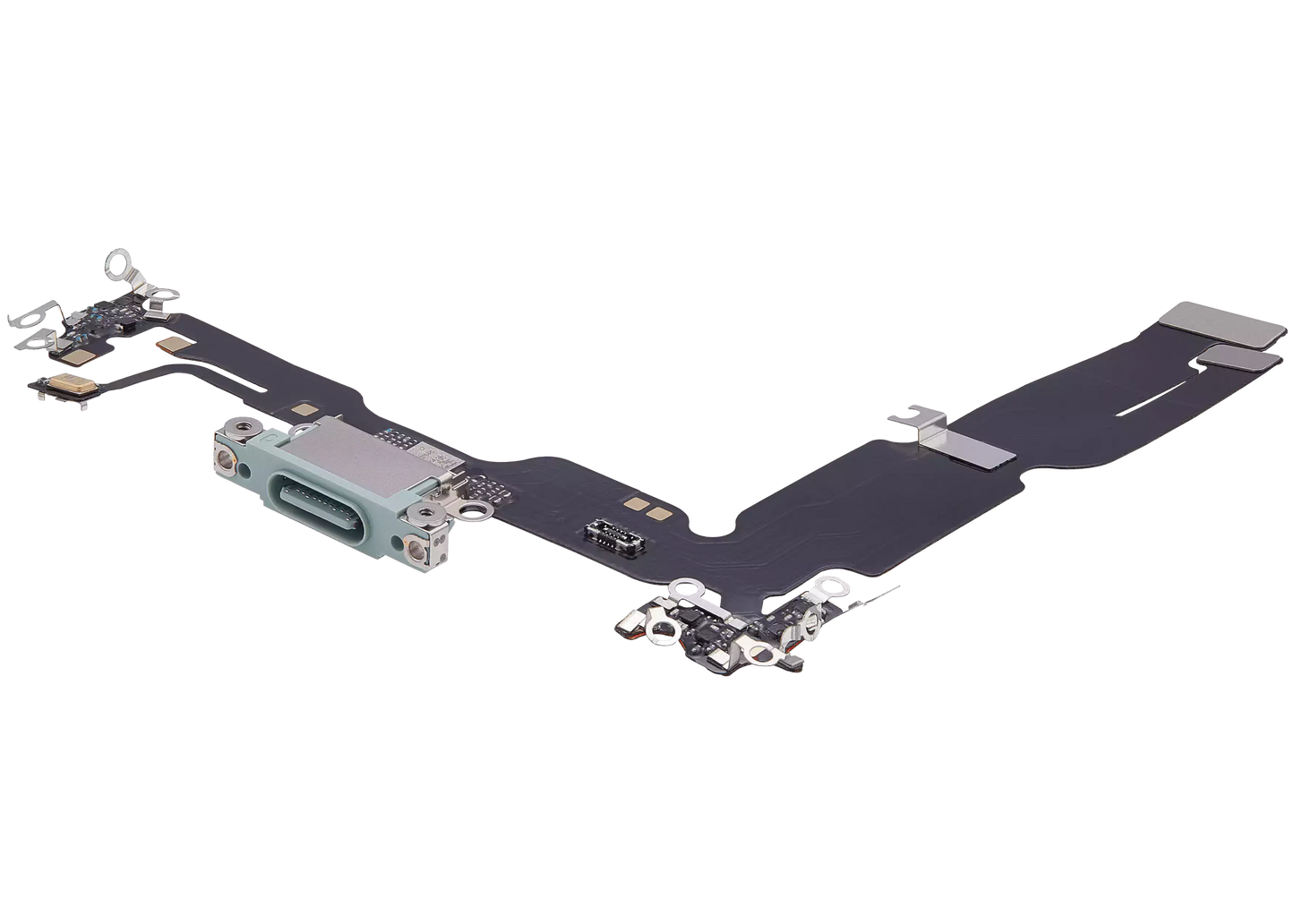 Charging Port Flex Cable For iPhone 15 Plus (Aftermarket Plus) (Green)