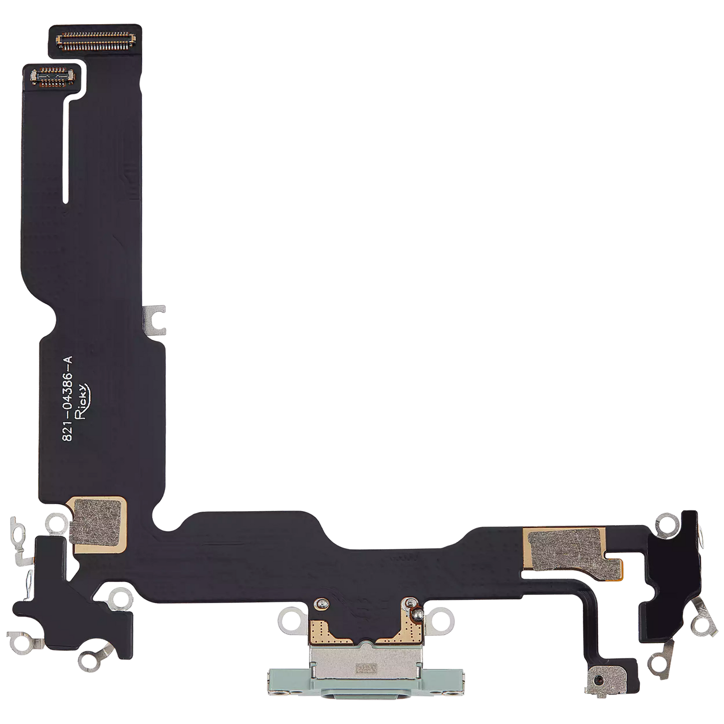 Charging Port Flex Cable For iPhone 15 Plus (Aftermarket Plus) (Green)