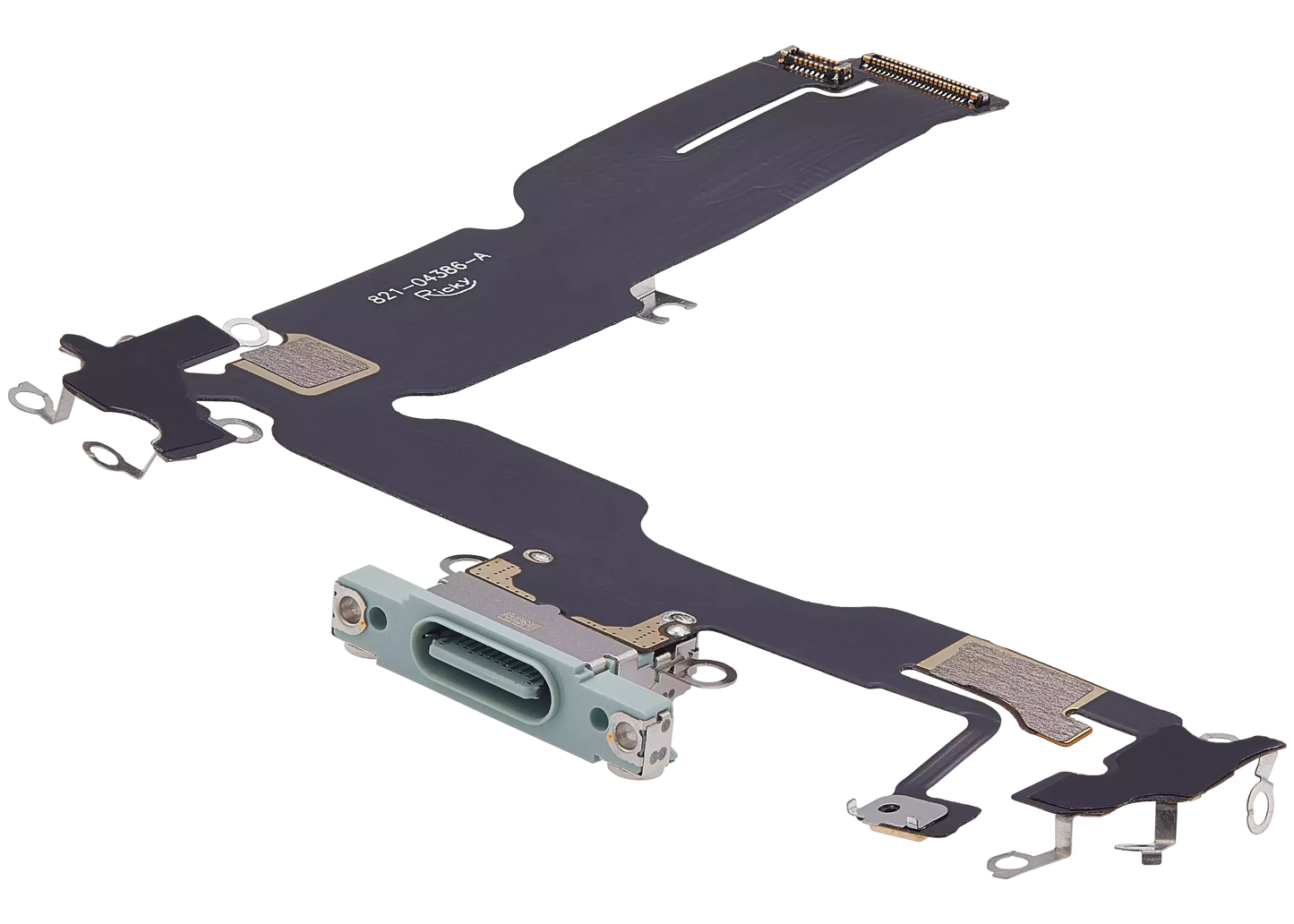 Charging Port Flex Cable For iPhone 15 Plus (Aftermarket Plus) (Green)