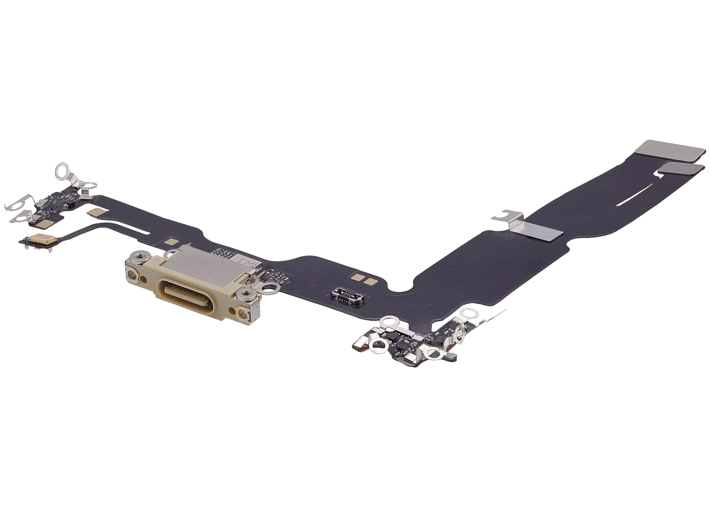 Charging Port Flex Cable For iPhone 15 Plus (Aftermarket Plus) (Yellow)