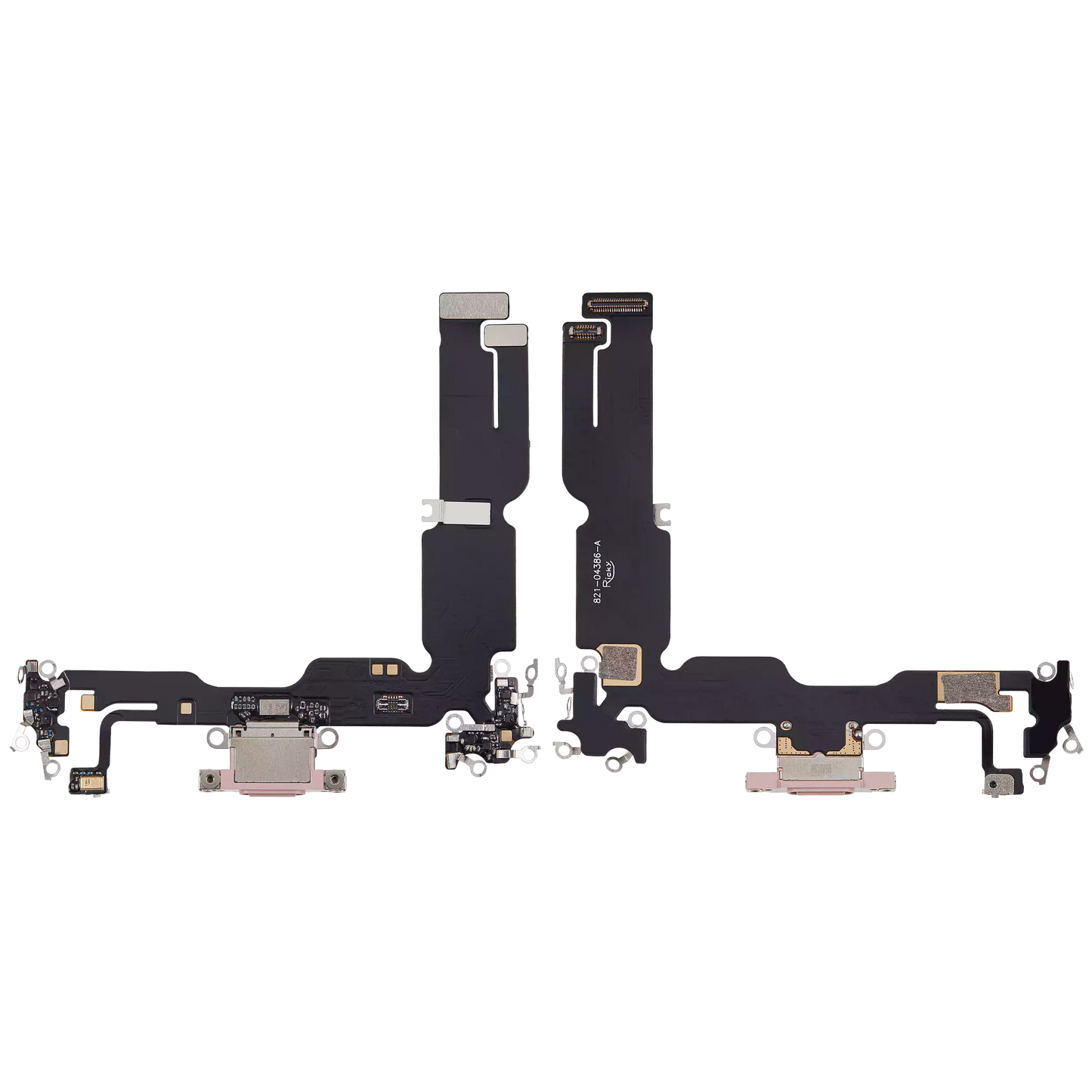 Charging Port Flex Cable For iPhone 15 Plus (Aftermarket Plus) (Pink)