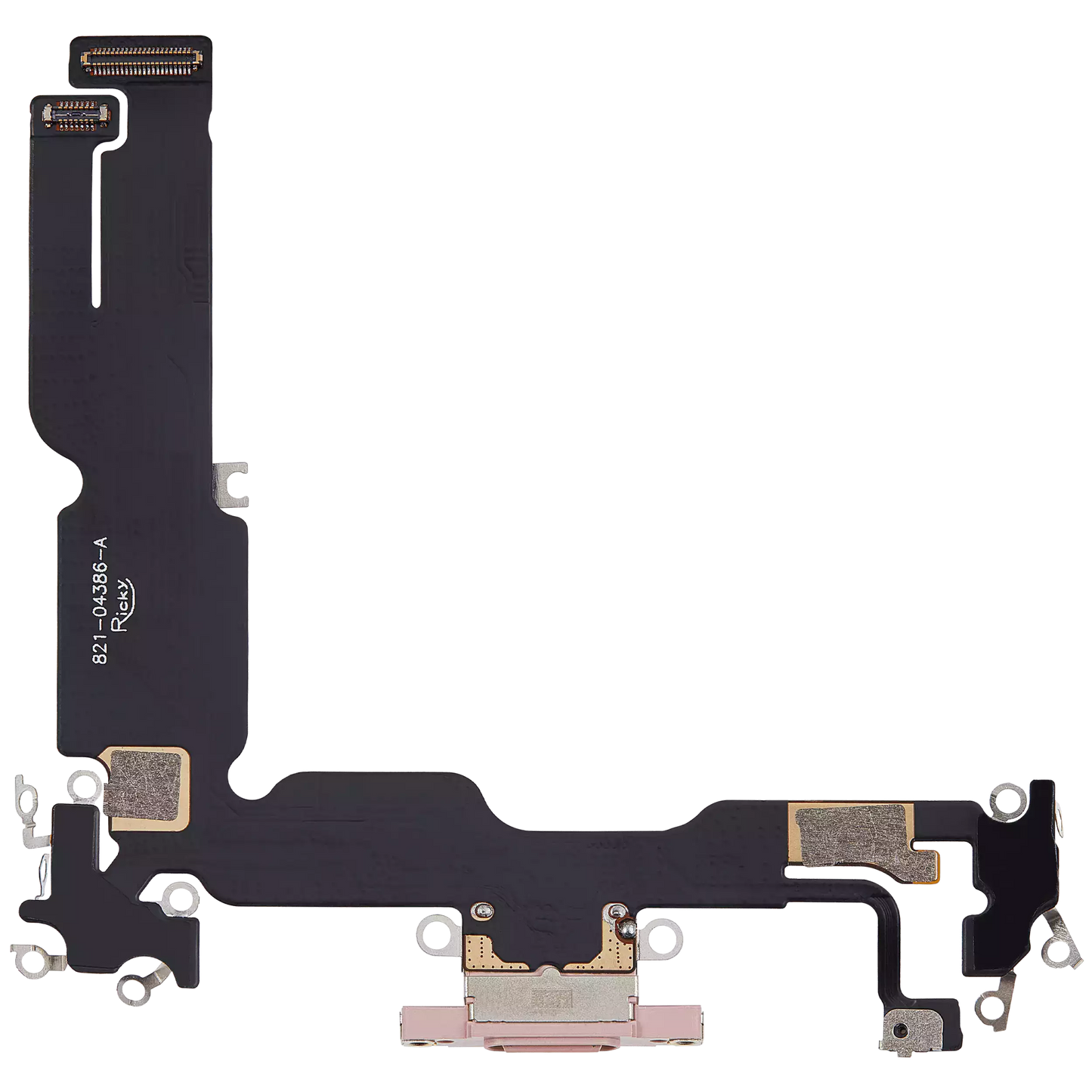 Charging Port Flex Cable For iPhone 15 Plus (Aftermarket Plus) (Pink)
