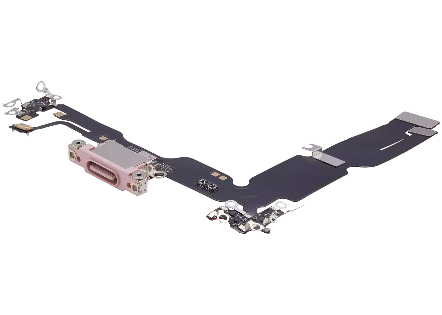 Charging Port Flex Cable For iPhone 15 Plus (Aftermarket Plus) (Pink)