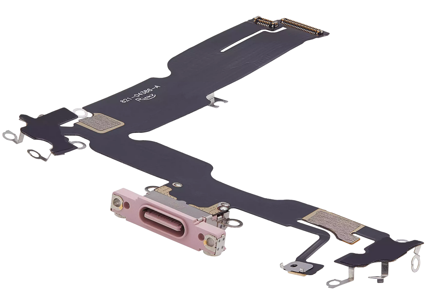 Charging Port Flex Cable For iPhone 15 Plus (Aftermarket Plus) (Pink)