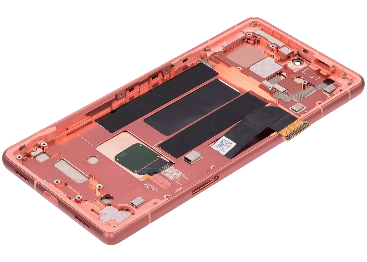 OLED Assembly With Frame (With Fingerprint Sensor ) For Google Pixel 7a 5G (Refurbished) (Coral) - repair component alternate view