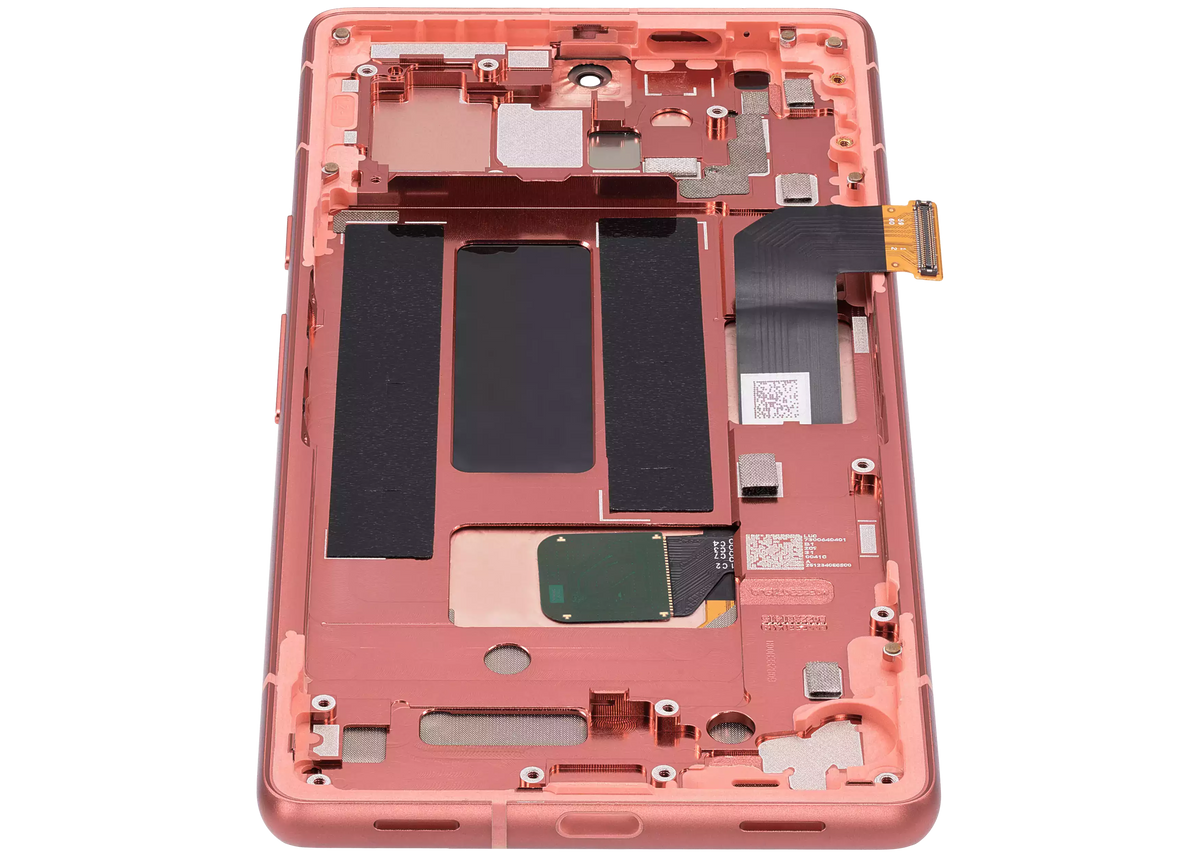 OLED Assembly With Frame (With Fingerprint Sensor ) For Google Pixel 7a 5G (Refurbished) (Coral) - replacement component detail view