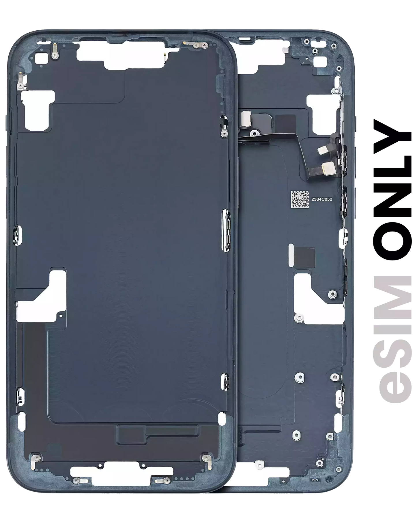 Mid-Frame Housing W/ Small Parts For iPhone 14 Plus (US Version) (Used OEM Pull: Grade C) (Midnight)