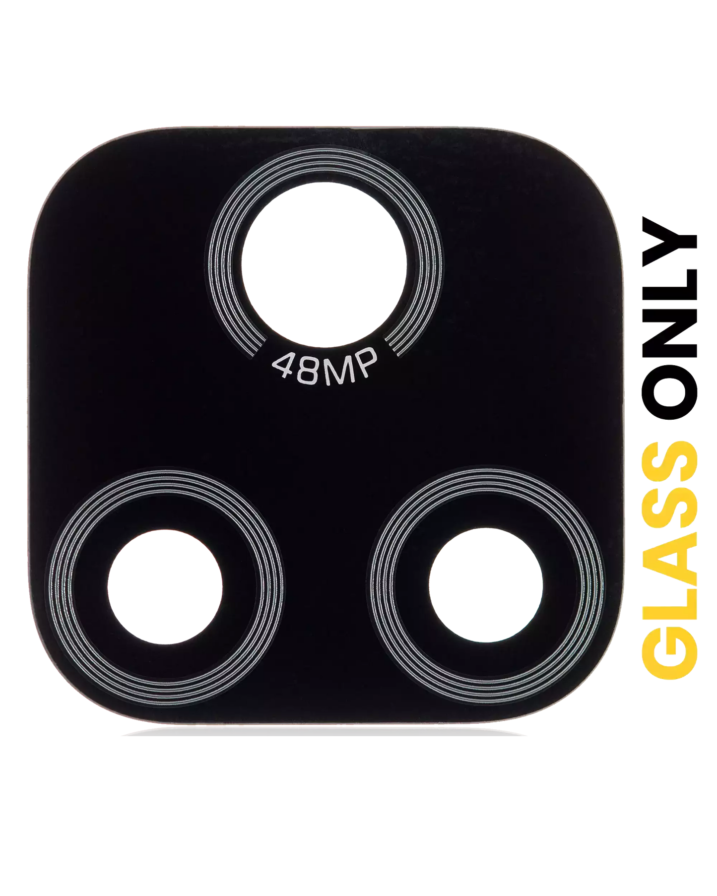 Back Camera Lens (Glass Only) With Adhesive For Motorola Moto E7 (XT2095 / 2020) (Black) - image 1