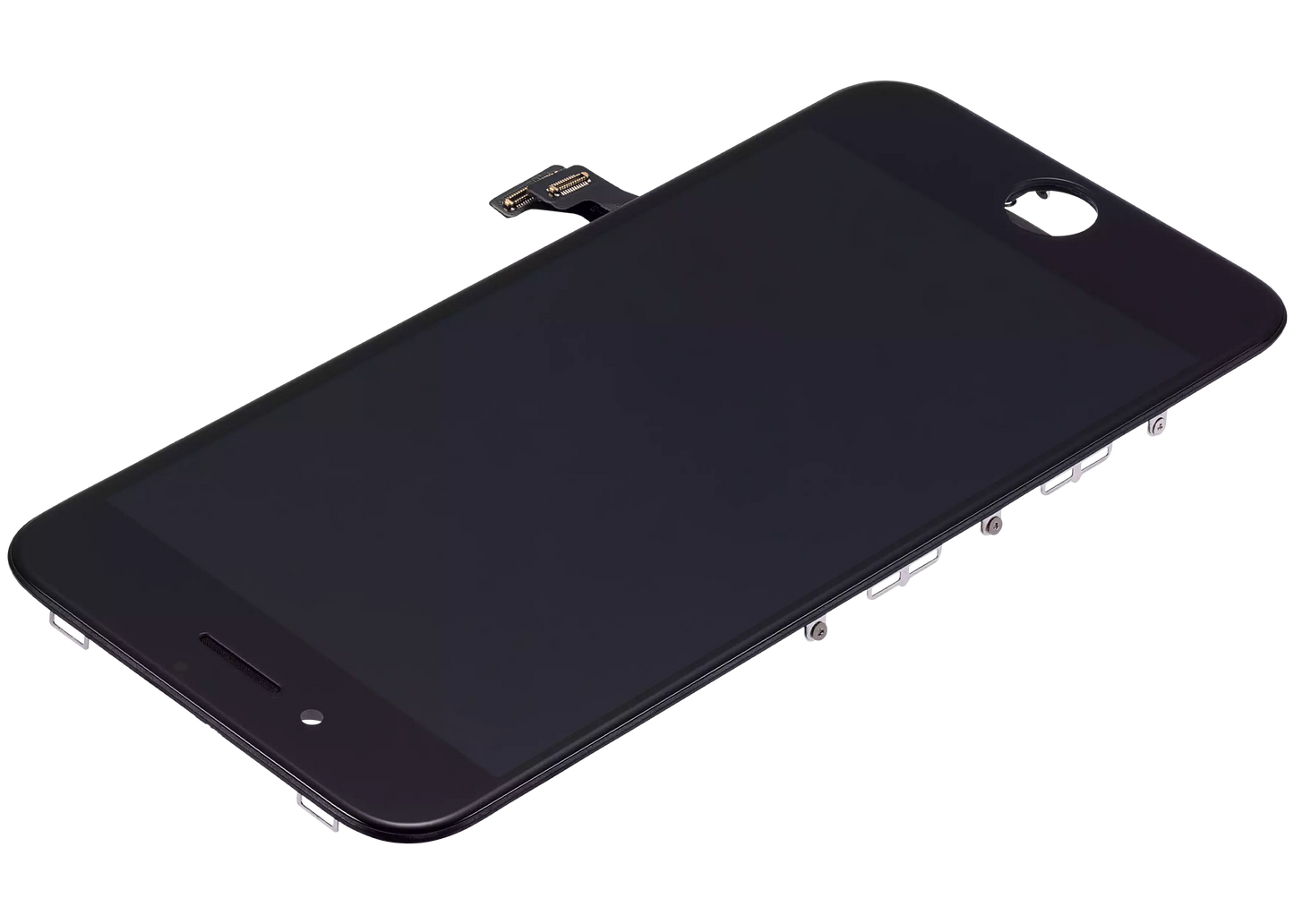 LCD Assembly With Steel Plate For iPhone 8 / SE (2020 / 2022) (Aftermarket: AQ7) (Black)